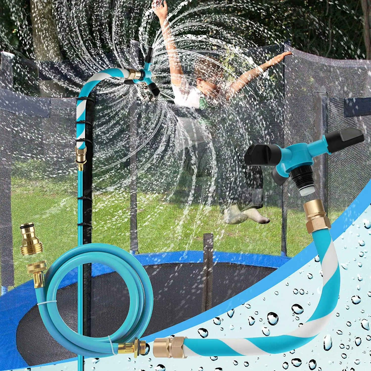 Trampoline water sprinkler Summer Water Sprinkler Outdoor Garden Water Games Toy Sprayer Backyard Water Park Fun For Kids
Trampoline water sprinkler Summer Water Sprinkler Outdoor Garden Water Games Toy Sprayer Backyard Water Park Fun For Kids