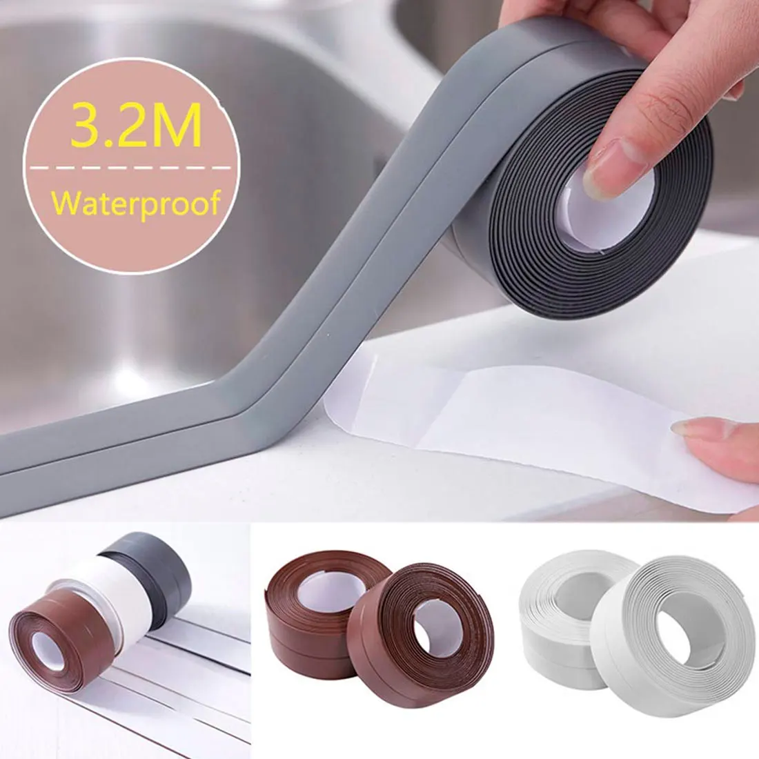 Hot New Sealing Strip Bathroom Shower Sink Bath Caulk Tape White PVC Self Adhesive Waterproof Wall Tape for Bathroom Kitchen
Hot New Sealing Strip Bathroom Shower Sink Bath Caulk Tape White PVC Self Adhesive Waterproof Wall Tape for Bathroom Kitchen