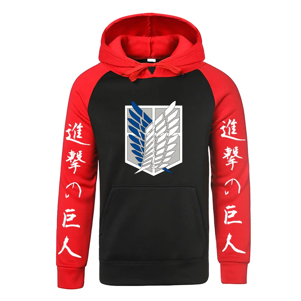 Attack on Titan Hoodie Raglan Splice Men Fashion Loose Pullovers Casaul Tops Oversize Hoodie Sweatshirt Women Pullover Hoodies
Attack on Titan Hoodie Raglan Splice Men Fashion Loose Pullovers Casaul Tops Oversize Hoodie Sweatshirt Women Pullover Hoodies