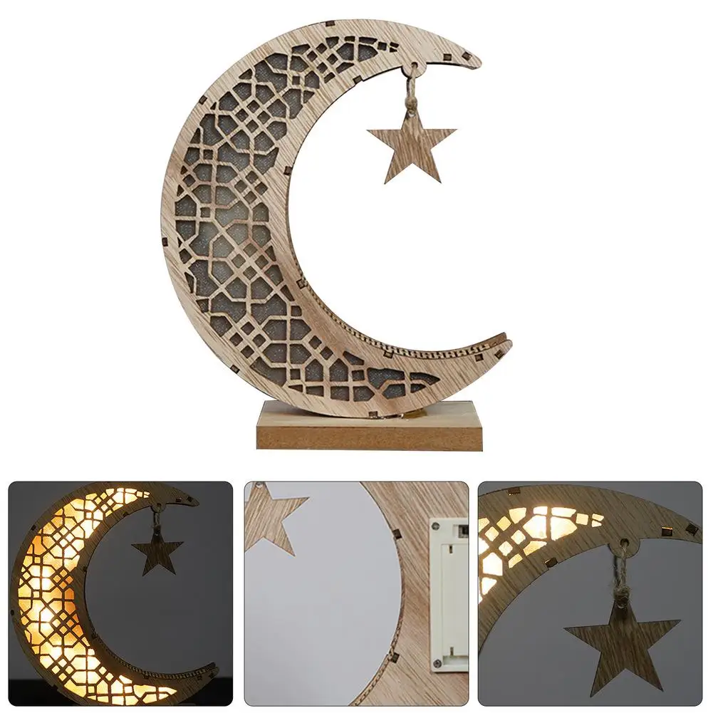 Ramadan Decoration Crescent Ornament Muslim Eid Mubarak LED Lighjt Ornament For Festival Celebration Home Decoration
Ramadan Decoration Crescent Ornament Muslim Eid Mubarak LED Lighjt Ornament For Festival Celebration Home Decoration