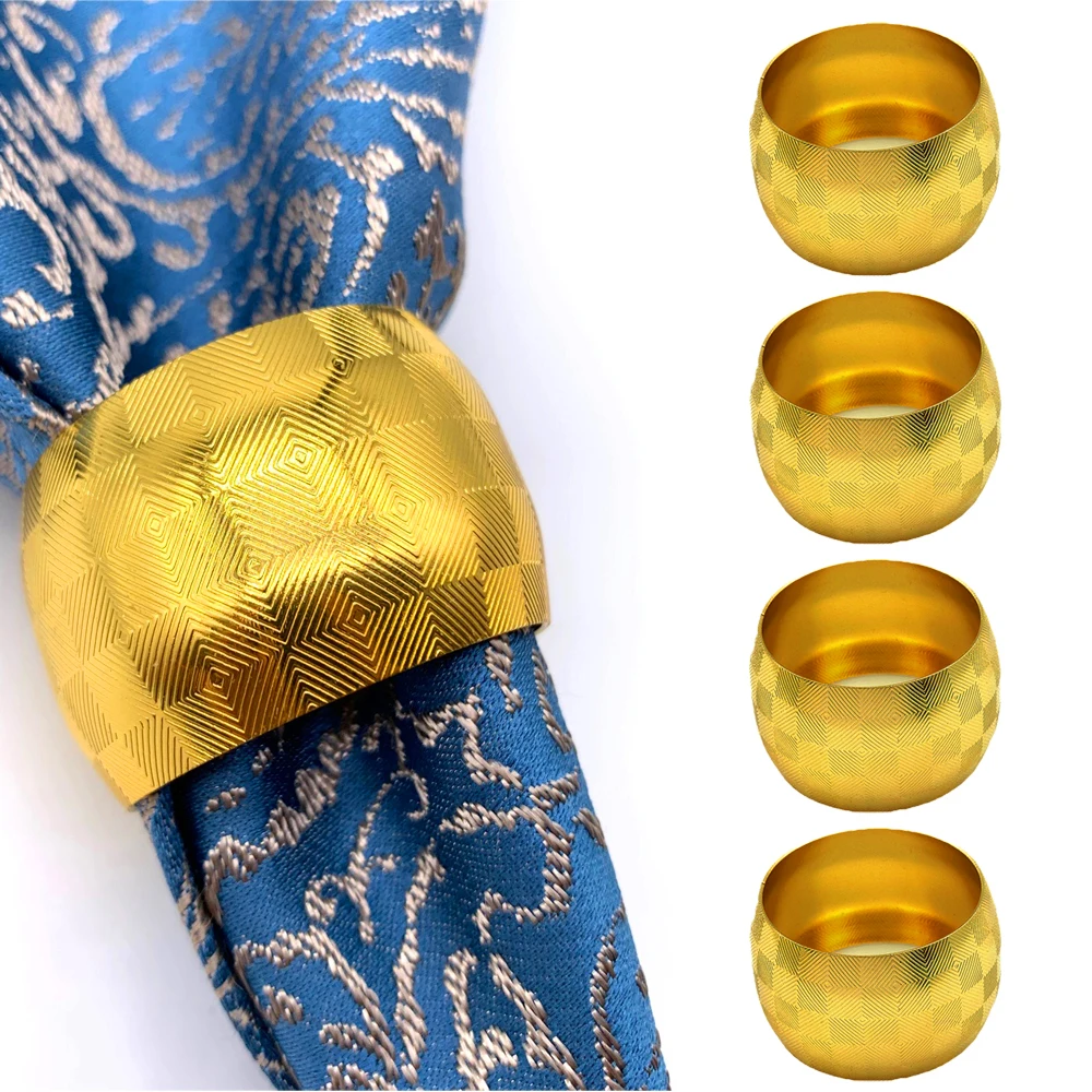 4Pcs Gold Color Napkin Rings for Dinner Parties Dining Table Decoration Handmade Glossy Metal Napkins Holder Serviette Buckle
4Pcs Gold Color Napkin Rings for Dinner Parties Dining Table Decoration Handmade Glossy Metal Napkins Holder Serviette Buckle
