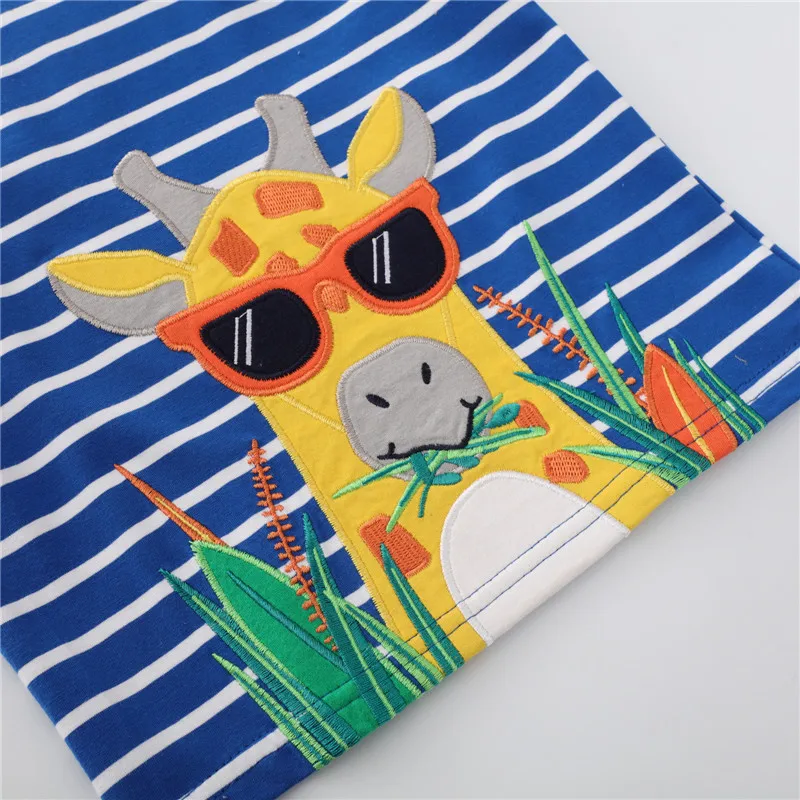 Jumping Meters Summer Boys Girls Tees Embroidery Baby Stripe Clothing Short Sleeve Kids T shirts Casual Wear
Jumping Meters Summer Boys Girls Tees Embroidery Baby Stripe Clothing Short Sleeve Kids T shirts Casual Wear