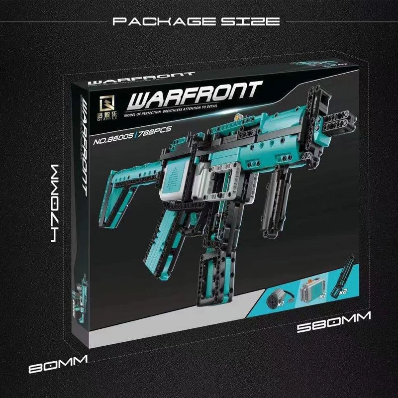 788pcs new military Electric launch MP5 Gun brick Assembly toy Police weapon gun model Building Blocks Gift set for children
788pcs new military Electric launch MP5 Gun brick Assembly toy Police weapon gun model Building Blocks Gift set for children
