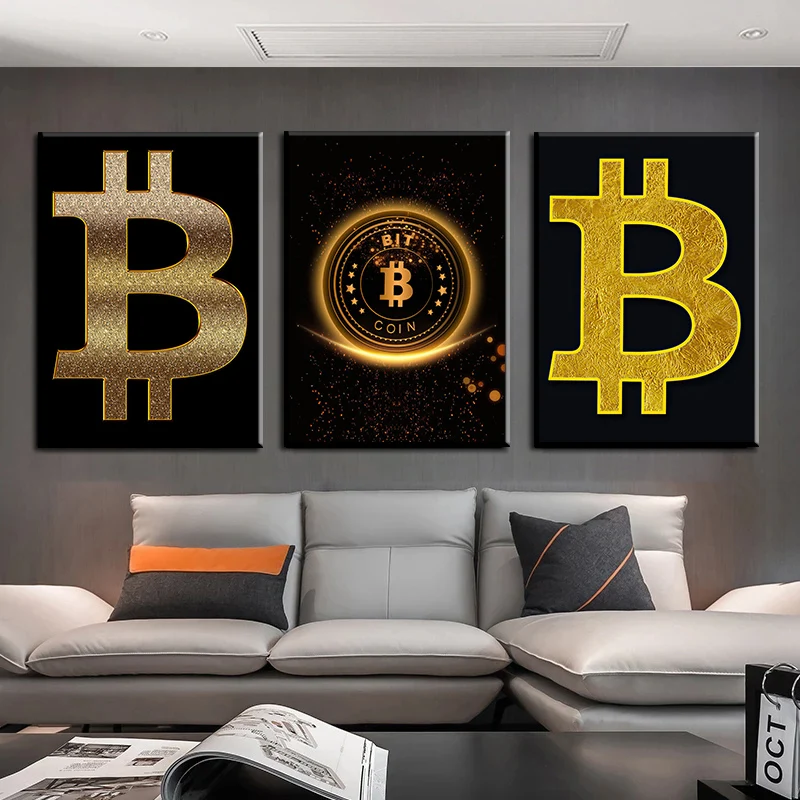Bitcoin Posters and Prints Inspirationnal Canvas Painting on the Wall Art Picture for Modern Living Room Home Decoration Cuadros
Bitcoin Posters and Prints Inspirationnal Canvas Painting on the Wall Art Picture for Modern Living Room Home Decoration Cuadros