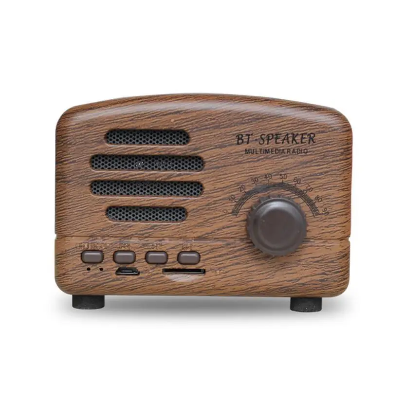 Retro Mini Bluetooth-compatible Speaker FM Radio Subwoofer Portable Mini Speaker Support Tf Card Player
Retro Mini Bluetooth-compatible Speaker FM Radio Subwoofer Portable Mini Speaker Support Tf Card Player