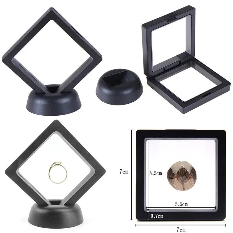 1 Set 70*70mm Black 3D Floating Jewelry Coin Display Frame Holder Box Case With Stand drop shipping
1 Set 70*70mm Black 3D Floating Jewelry Coin Display Frame Holder Box Case With Stand drop shipping