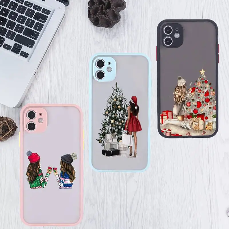New Year Merry Christmas Elk Snowflake Phone Case Clear matte transparent For blue iPhone 7 8 x xs xr 11 12 pro plus max mini
New Year Merry Christmas Elk Snowflake Phone Case Clear matte transparent For blue iPhone 7 8 x xs xr 11 12 pro plus max mini