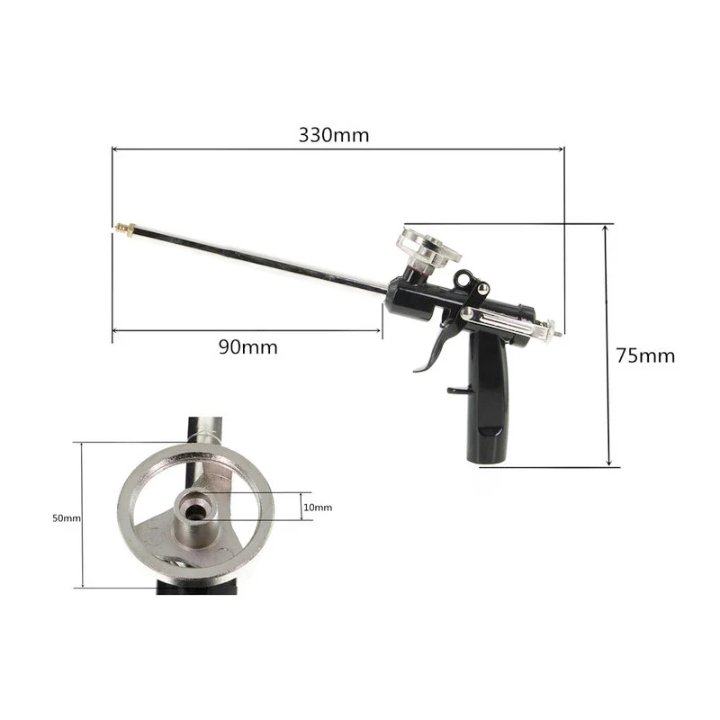 Caulking Foaming Gun Foam Sprayer Expanding Spray Application for Caulking Filling Sealing For Home Office Use