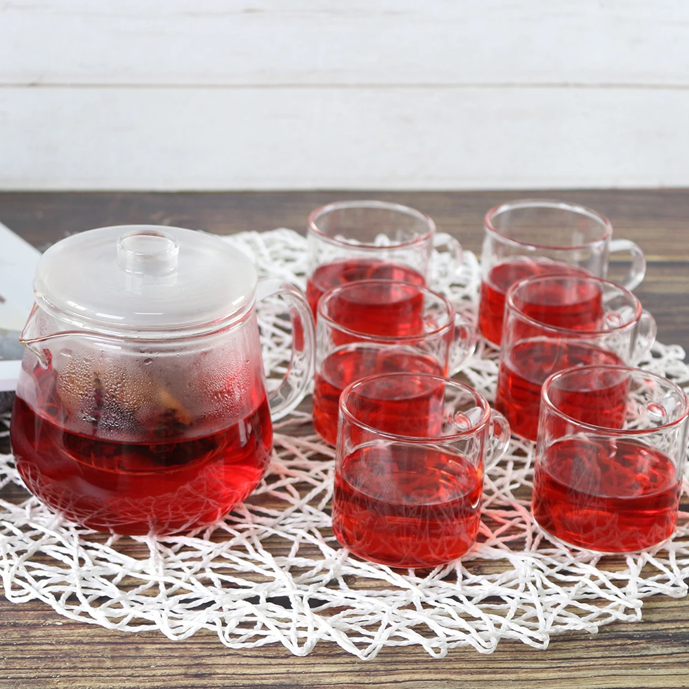 Glass Teapot Set with Stainless Steel Filter 20oz Borosilicate Clear Glass Tea Pot with 6 Small Cups Perfect Tea Set for Gift
Glass Teapot Set with Stainless Steel Filter 20oz Borosilicate Clear Glass Tea Pot with 6 Small Cups Perfect Tea Set for Gift