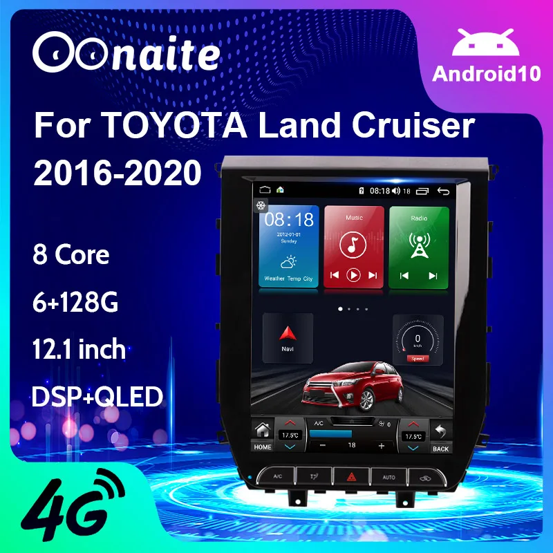 Автомобильный Dvd-плеер с вертикальным экраном 12,1 дюйма, 1DIN, Android 10, для Toyota Land Cruiser 2016-2020, 4G, GPS
Автомобильный Dvd-плеер с вертикальным экраном 12,1 дюйма, 1DIN, Android 10, для Toyota Land Cruiser 2016-2020, 4G, GPS