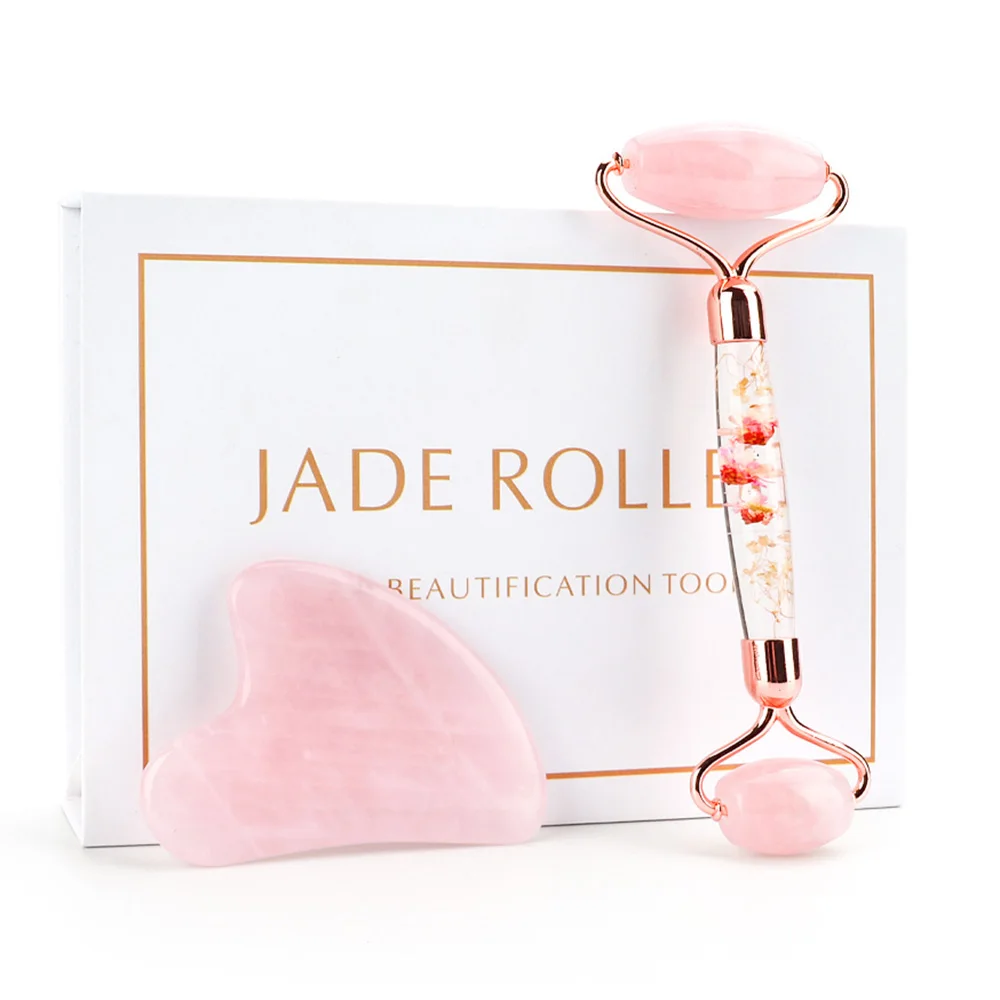 Natural Face Jade Roller Gua Sha Massager Rose Quartz Natural Scraper Set For Face Neck Skin Lifting Wrinkle Remover Beauty Care
Natural Face Jade Roller Gua Sha Massager Rose Quartz Natural Scraper Set For Face Neck Skin Lifting Wrinkle Remover Beauty Care