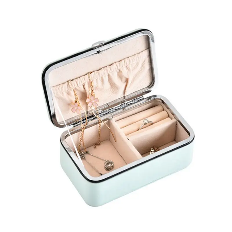 Multi-function Jewelry Organizer Display Case Portable Grids Storage Box 
Multi-function Jewelry Organizer Display Case Portable Grids Storage Box