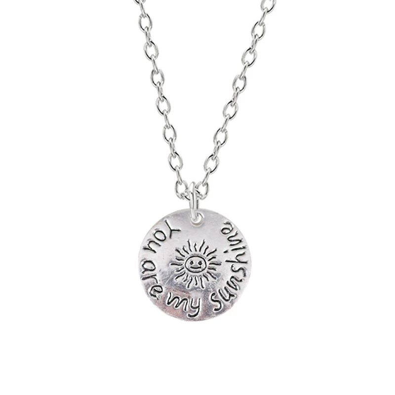 Hot Sale Diy Jewelry Accessories Ancient Round Brand Sunflower English Lettering Alloy Necklace Pendant Female Gift
Hot Sale Diy Jewelry Accessories Ancient Round Brand Sunflower English Lettering Alloy Necklace Pendant Female Gift
