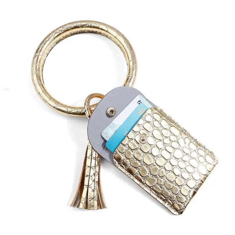 ZWPON PU Leather Credit Card Holder Tassel O Circle Keyrings Bracelets Women Leopard ID Wallet Gold Keychain Wholesale
ZWPON PU Leather Credit Card Holder Tassel O Circle Keyrings Bracelets Women Leopard ID Wallet Gold Keychain Wholesale