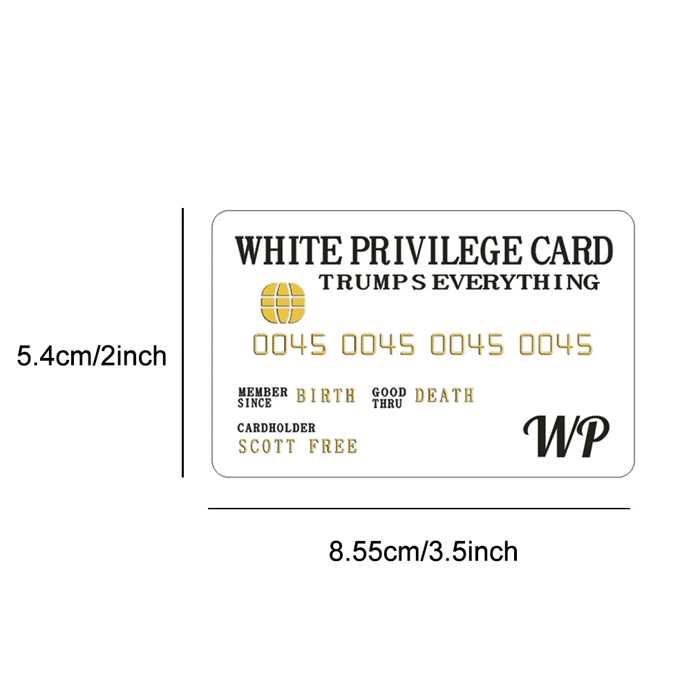 1/2/5pcs PVC White Privilege Card Status Symbol Humorous Wallet Card Party Supplies
1/2/5pcs PVC White Privilege Card Status Symbol Humorous Wallet Card Party Supplies