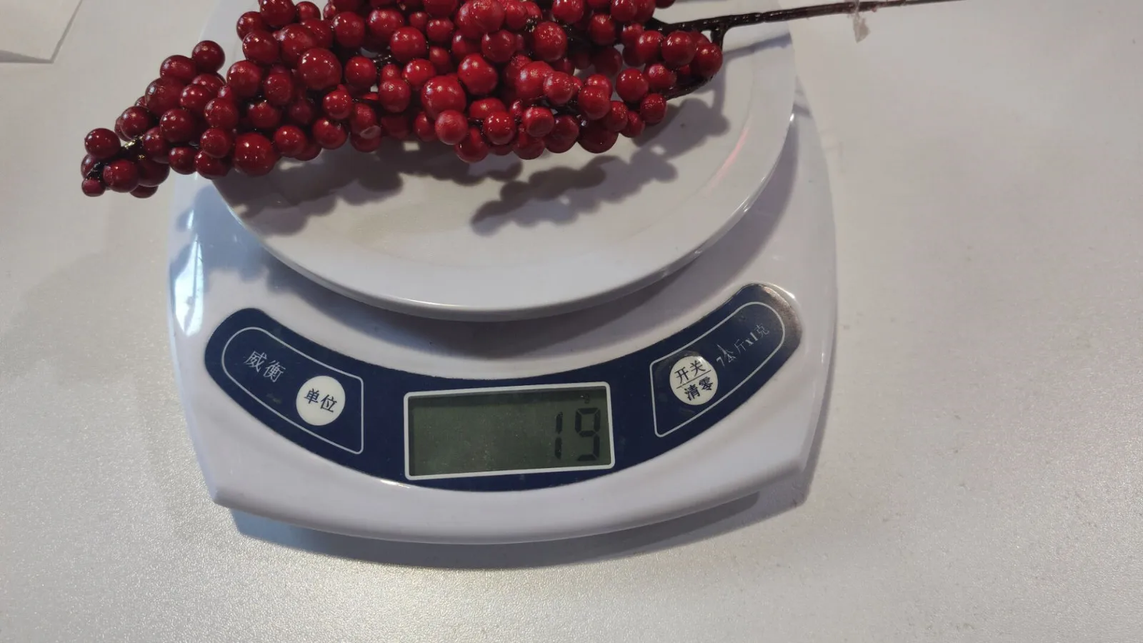 Искусственный цветок Красный Рождество Berry Палочки Холли ветвь венок Дерево