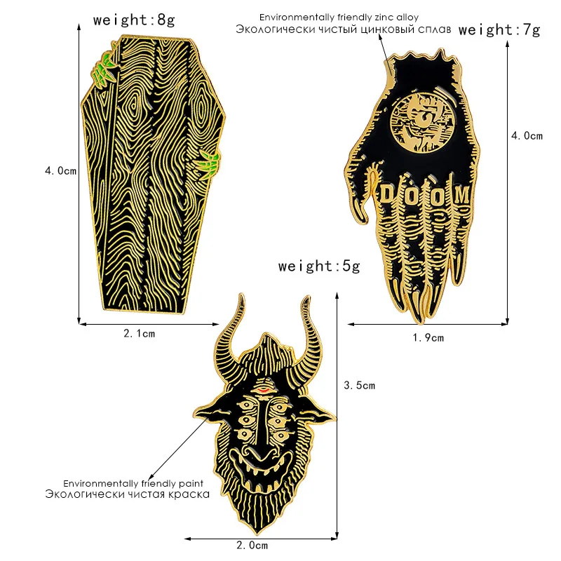 Funny Chest Brooch Men New Enamel Pin Personality Lapel Pin Punk Women Gift Backpack Badge Creative Jewelry Dark Demon Brooch
Funny Chest Brooch Men New Enamel Pin Personality Lapel Pin Punk Women Gift Backpack Badge Creative Jewelry Dark Demon Brooch