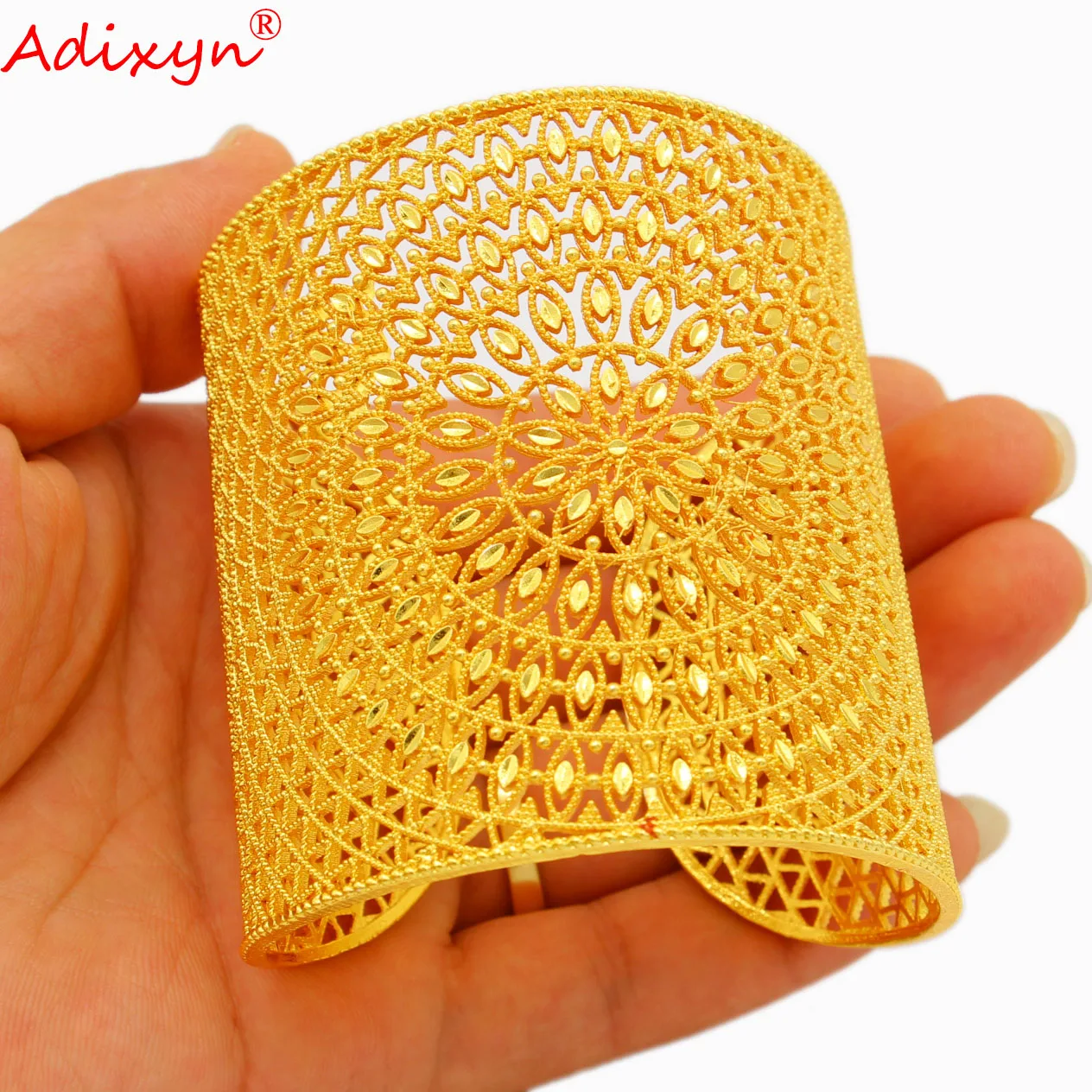 Adixyn модный Bnagle для женщин ювелирные изделия с покрытыем цвета чистого 24