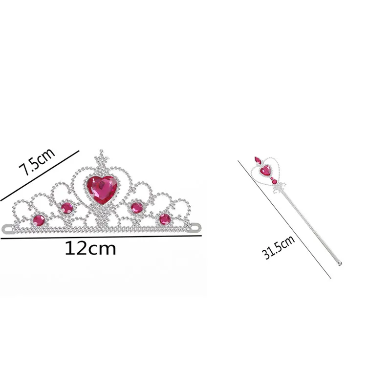1 set Crystal Girls Tiara Crown Princess Crown + Magic Wand Girls Hair Accessories 
1 set Crystal Girls Tiara Crown Princess Crown + Magic Wand Girls Hair Accessories