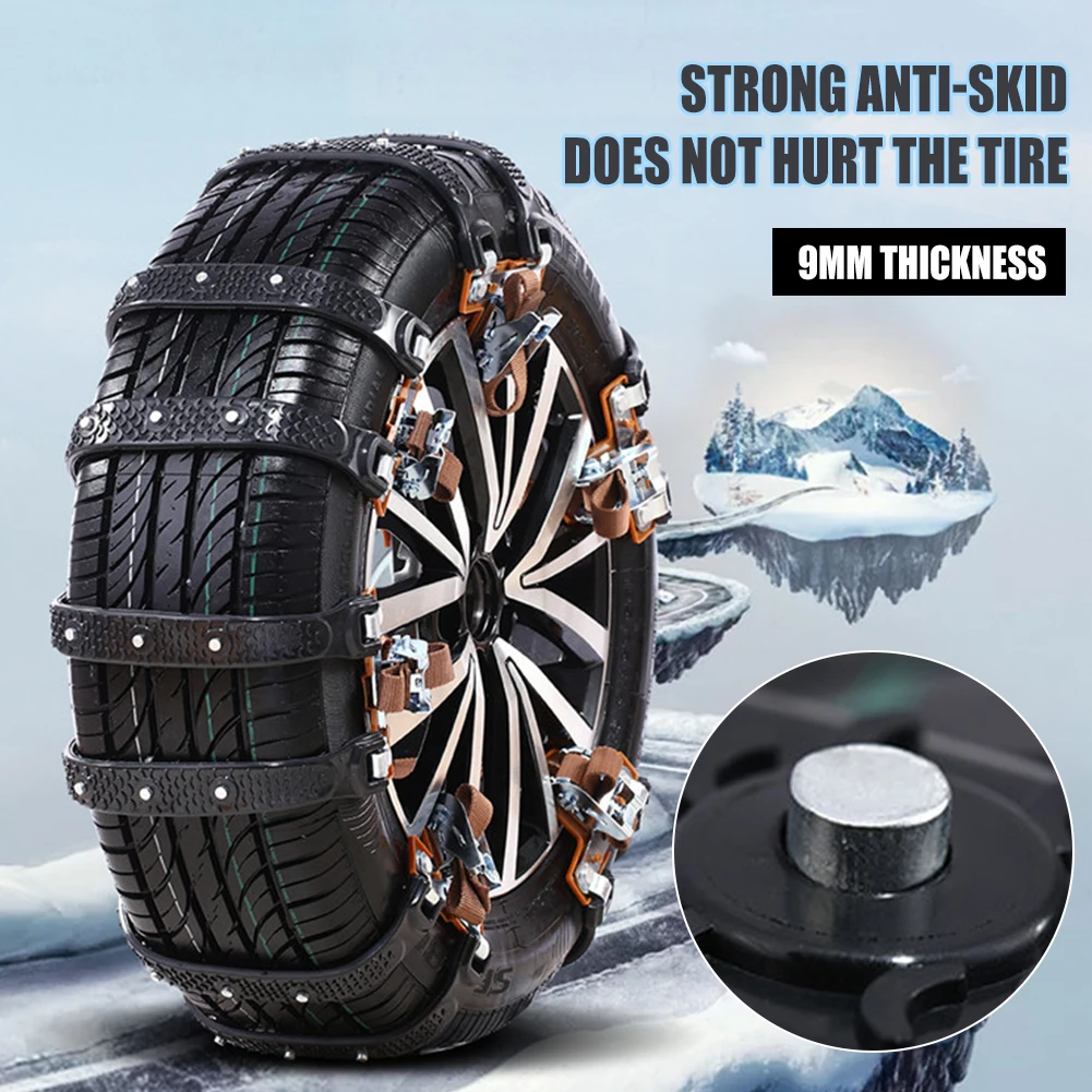 Universal Car Tire Snow Chain Anti-Skid Winter Emergency Tire Chain Safety Belt on Snow Ice Mud Road for Car Truck SUV Off-road
Universal Car Tire Snow Chain Anti-Skid Winter Emergency Tire Chain Safety Belt on Snow Ice Mud Road for Car Truck SUV Off-road