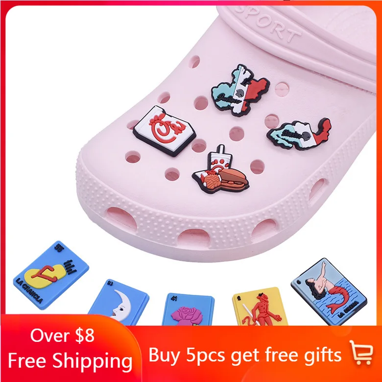 Hot Sale 10/25Pcs Mixed PVC Shoe Decoration Croc Charms Designer for Croc Kids X-mas Party Gift
Hot Sale 10/25Pcs Mixed PVC Shoe Decoration Croc Charms Designer for Croc Kids X-mas Party Gift