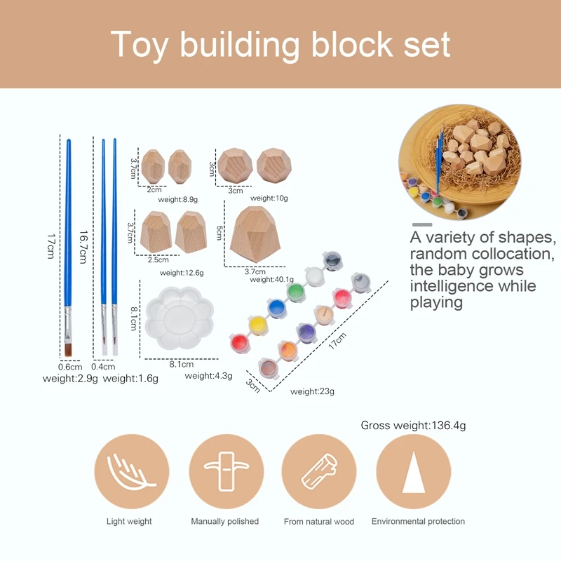 Creative Montessori Wooden Jenga For Baby Kids Building Block Toys Nordic Rainbow Style Stacking Game Stone Educational Toy Gift 
Creative Montessori Wooden Jenga For Baby Kids Building Block Toys Nordic Rainbow Style Stacking Game Stone Educational Toy Gift