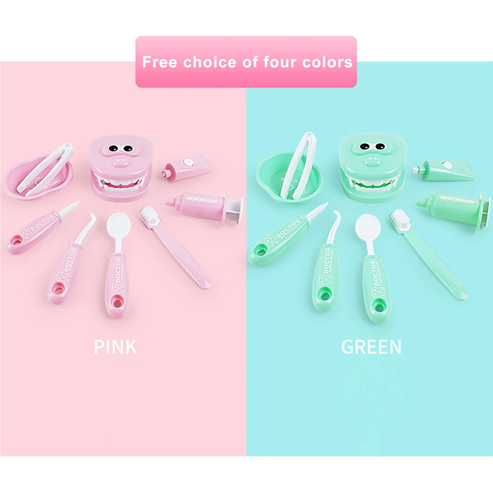 9Pcs/set Kids Pretend Play Toy Dentist Check Teeth Mode Set For Doctors Role Play Learning Educational Toys For Kids Girls Boys
9Pcs/set Kids Pretend Play Toy Dentist Check Teeth Mode Set For Doctors Role Play Learning Educational Toys For Kids Girls Boys