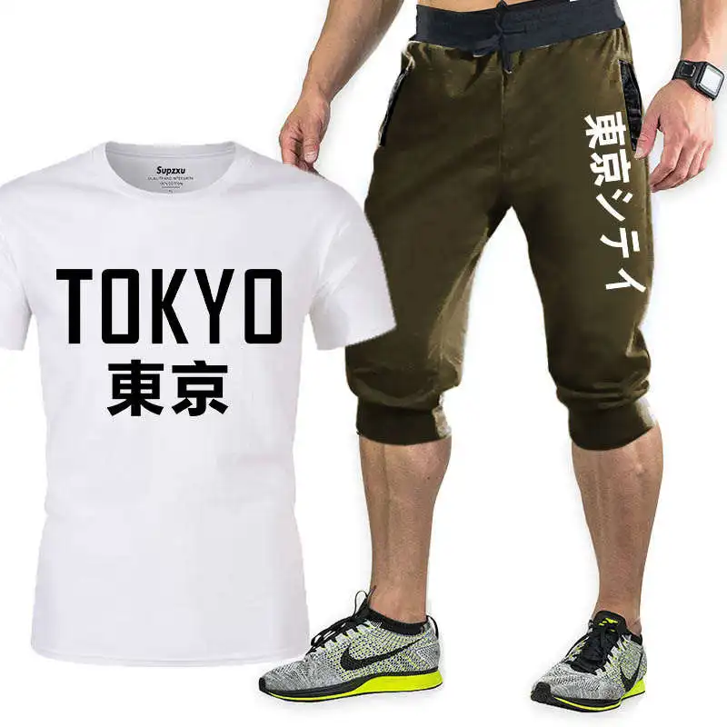 2021 sales men's T blood + pants 2-piece suit casual cropped shorts basketball suit spring and summer new sportswear brand suit 
2021 sales men's T blood + pants 2-piece suit casual cropped shorts basketball suit spring and summer new sportswear brand suit