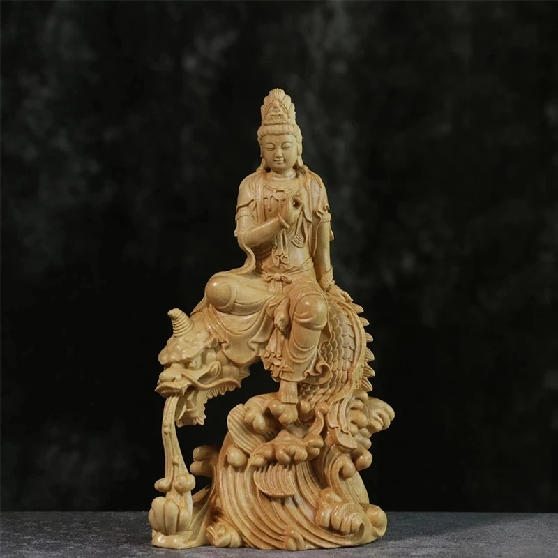CCZHIDAO Fish Guanyin 15CM Chinese Boxwood Guan Yin Bodhisattva Statue Home Decoration Wood Carving Crafts
CCZHIDAO Fish Guanyin 15CM Chinese Boxwood Guan Yin Bodhisattva Statue Home Decoration Wood Carving Crafts