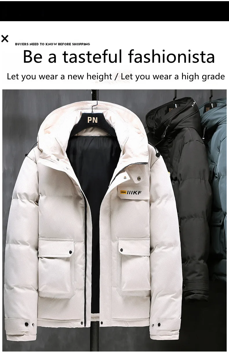 Casual Menswear 2021 Winter Men's Clothing New Down Jacket Polyester Fiber Hooded Zipper Flap Pocket Fit Trendy Thick Warm Coat
Casual Menswear 2021 Winter Men's Clothing New Down Jacket Polyester Fiber Hooded Zipper Flap Pocket Fit Trendy Thick Warm Coat