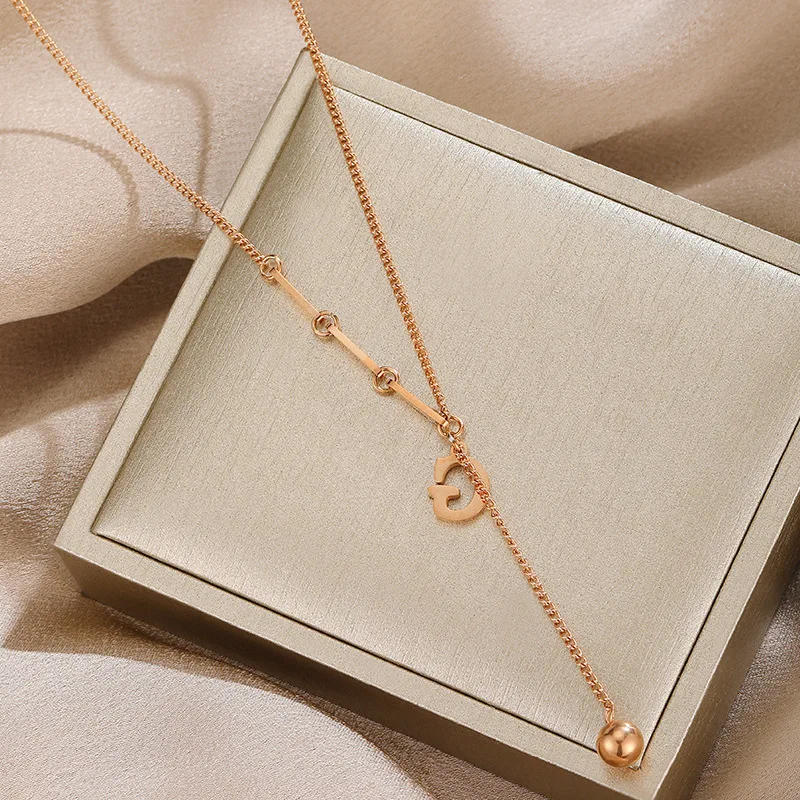 Luxury Brand Titanium Steel G Letter Pendant Necklace Female Paragraph Rose Gold Charms Necklace Jewelry Women Lover Gifts
Luxury Brand Titanium Steel G Letter Pendant Necklace Female Paragraph Rose Gold Charms Necklace Jewelry Women Lover Gifts