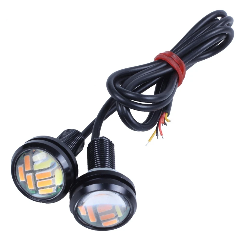 2 Pcs 12V 23Mm Dual Color Switchback 4014 12 Led Drl Eagle Eye Daytime Light
2 Pcs 12V 23Mm Dual Color Switchback 4014 12 Led Drl Eagle Eye Daytime Light