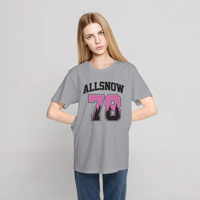 Allsnow 78 Printing Female T Shirt Fashion Breathable T Shirts Simplicity Vintage T Shirt Summer Crewneck Womans T-shirts
Allsnow 78 Printing Female T Shirt Fashion Breathable T Shirts Simplicity Vintage T Shirt Summer Crewneck Womans T-shirts