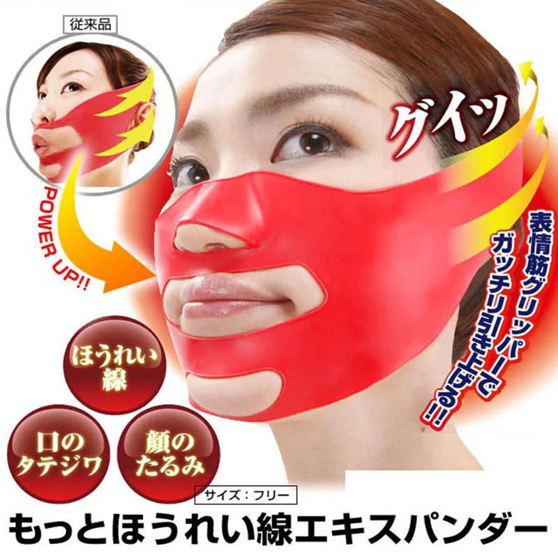 3D Anti Wrinkle Anti-aging Slicone Face Slim Belt Cheek Shaper Up Lifting Bandage Chin Facial Massager Mask Weight Loss Slender | Красота
