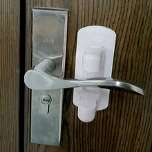 Plastic baby safety door lever lock 3M Self Adhesive blocker handle Jammer Prevent Kids to Open Bedroom Bathroom Kitchen Door