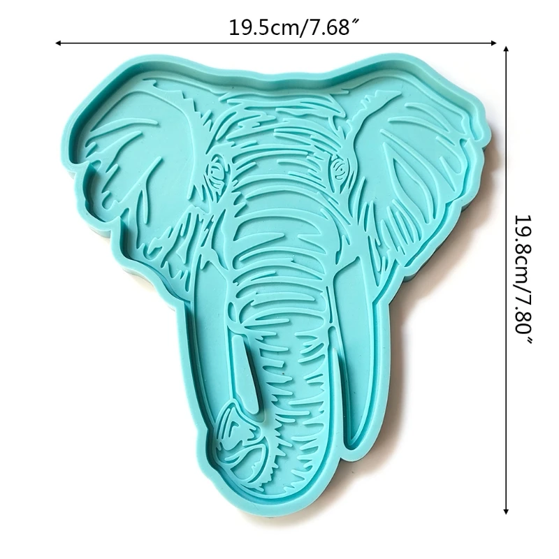 Elephant Head Tray Epoxy Resin Mold Coaster Silicone Mould DIY Crafts Clay Soap Candle Home Decorations Casting Tools
Elephant Head Tray Epoxy Resin Mold Coaster Silicone Mould DIY Crafts Clay Soap Candle Home Decorations Casting Tools