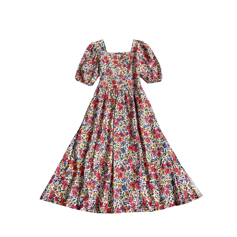 Kimutomo Summer 2021 New Vintage Dress Sweet Floral Print Square Collar Short Puff Sleeve High Waist Split Vestidos Elegant
Kimutomo Summer 2021 New Vintage Dress Sweet Floral Print Square Collar Short Puff Sleeve High Waist Split Vestidos Elegant