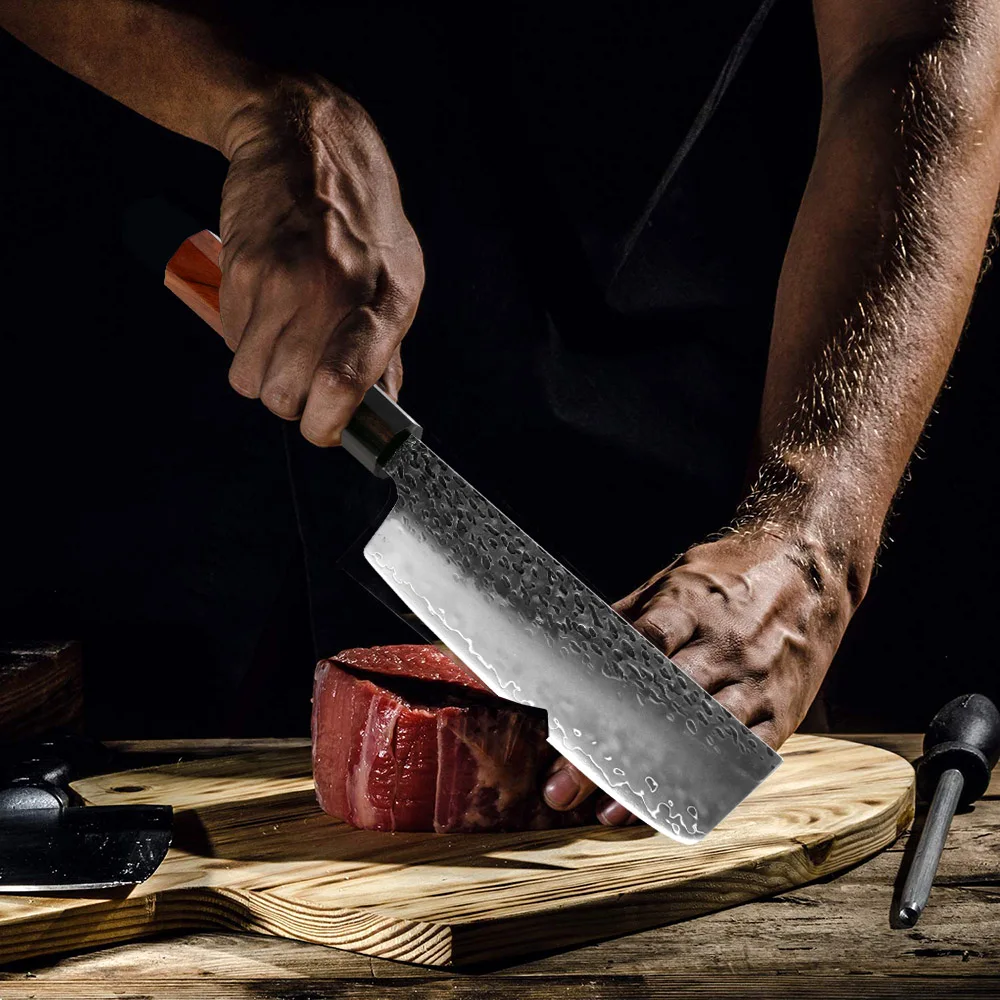 XITUO Chef Knife Three-Layer Composite Stainless Steel Hand Forged Japanese Kitchen Knife Cleaver Boning Kiritsuke Cooking Knive
XITUO Chef Knife Three-Layer Composite Stainless Steel Hand Forged Japanese Kitchen Knife Cleaver Boning Kiritsuke Cooking Knive