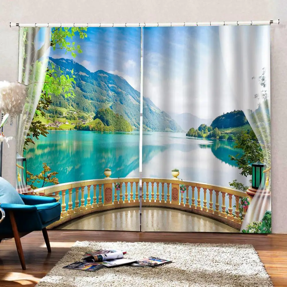 balcony Green Curtain office Bedroom 3D Window Curtain Luxury living room nature scenery landscape curtains
balcony Green Curtain office Bedroom 3D Window Curtain Luxury living room nature scenery landscape curtains