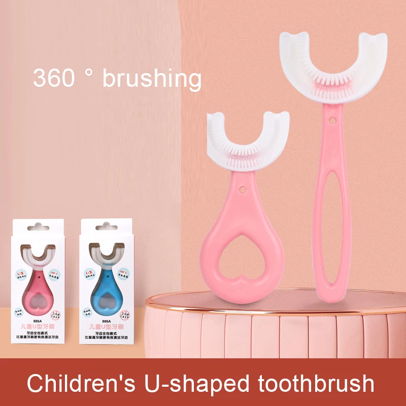 U Shaped Toothbrush Soft Silicone Brush Head 360° Oral Teeth Cleaning for Toddlers Kids CLH@8
U Shaped Toothbrush Soft Silicone Brush Head 360° Oral Teeth Cleaning for Toddlers Kids CLH@8