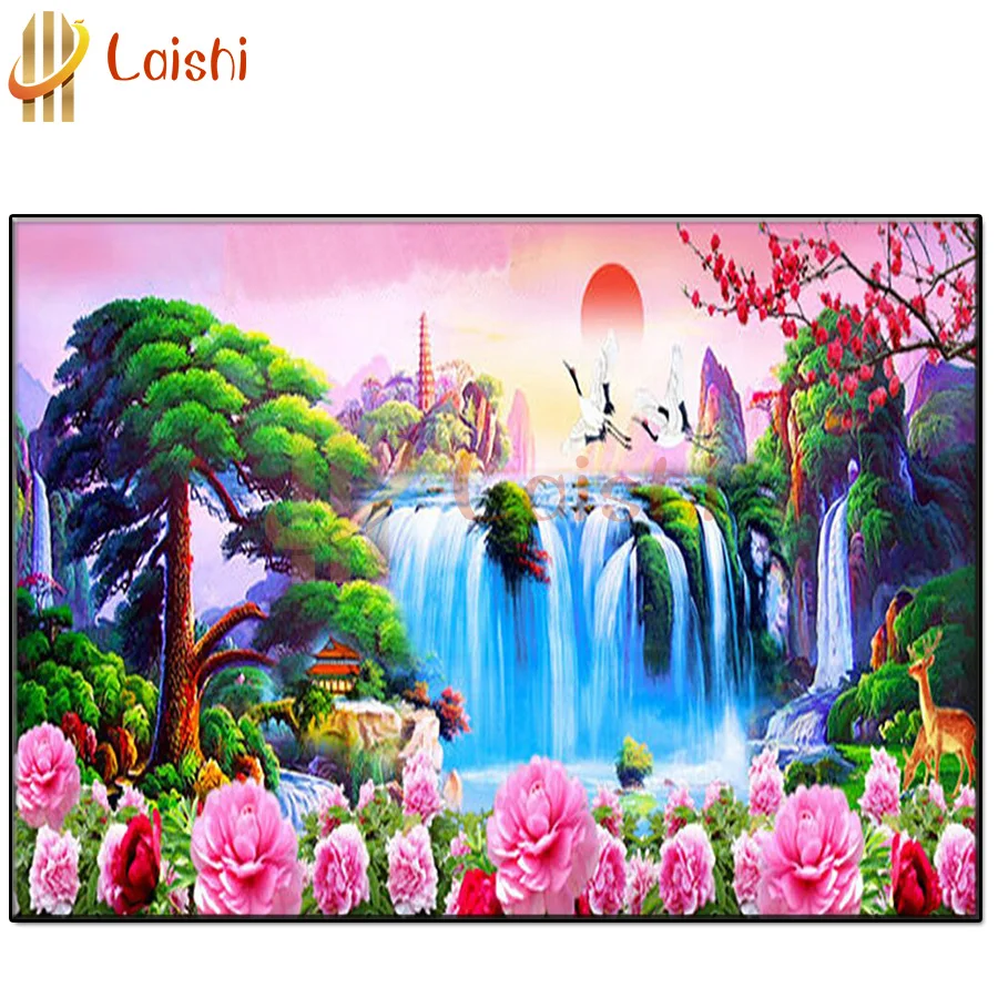 Hot Sale! Natural scenery, mountains and rivers, a paradise Full Square round Diamond Painting Diamond Mosaic diamond Embroidery
Hot Sale! Natural scenery, mountains and rivers, a paradise Full Square round Diamond Painting Diamond Mosaic diamond Embroidery