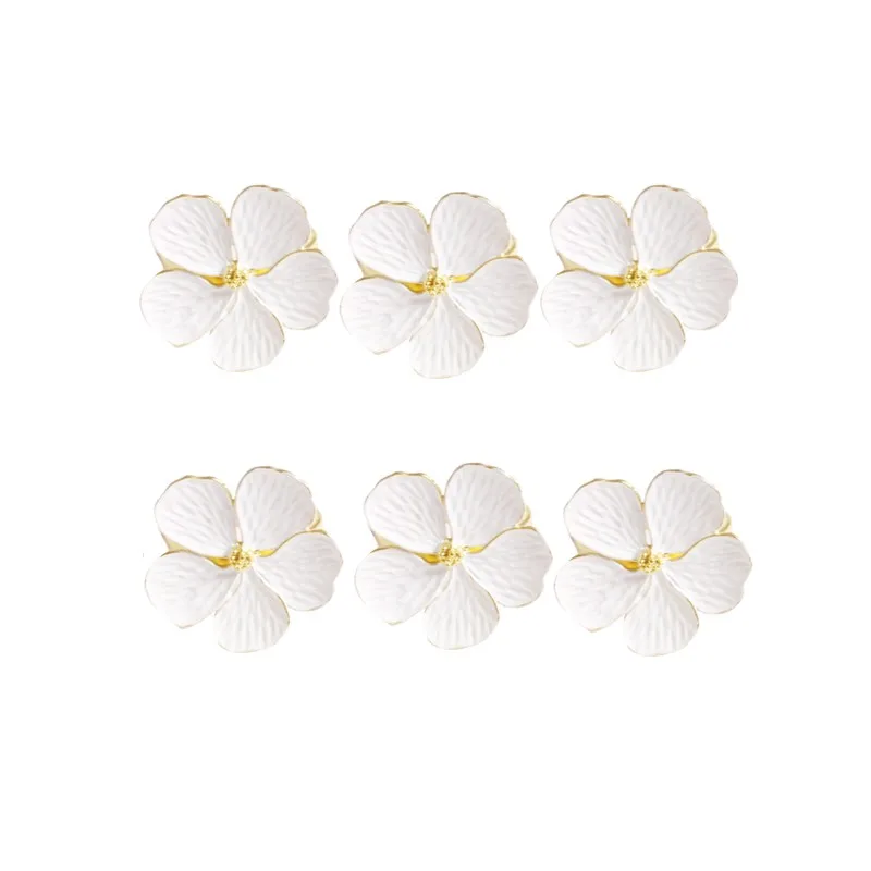 6 Pcs Fashion White Flowers Napkin Buckle Napkin Ring Napkin Ring, Used for Wedding Festival Banquet Daily Party Decorations
6 Pcs Fashion White Flowers Napkin Buckle Napkin Ring Napkin Ring, Used for Wedding Festival Banquet Daily Party Decorations