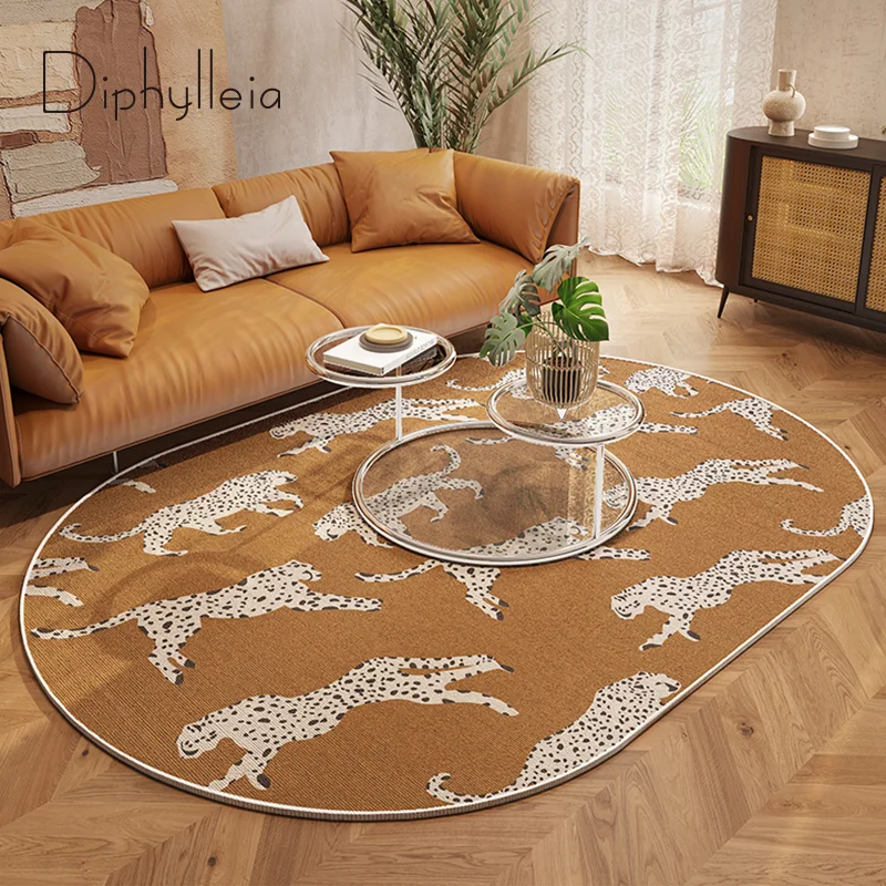 Diphylleia Light Luxury Living Room Oval Orange Carpet Modern Leopard Abstract Art Coffee Table Carpet Floor Mat Dirty Easy Care
Diphylleia Light Luxury Living Room Oval Orange Carpet Modern Leopard Abstract Art Coffee Table Carpet Floor Mat Dirty Easy Care