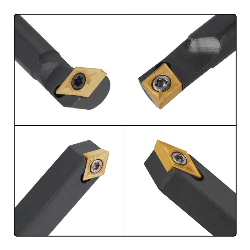 CMCP 5pcs Lathe Internal Turning Tool Holder S08K SCMCN SCLCR SDNCN With 5pcs Carbide Insert Lathe Cutting Tool
CMCP 5pcs Lathe Internal Turning Tool Holder S08K SCMCN SCLCR SDNCN With 5pcs Carbide Insert Lathe Cutting Tool