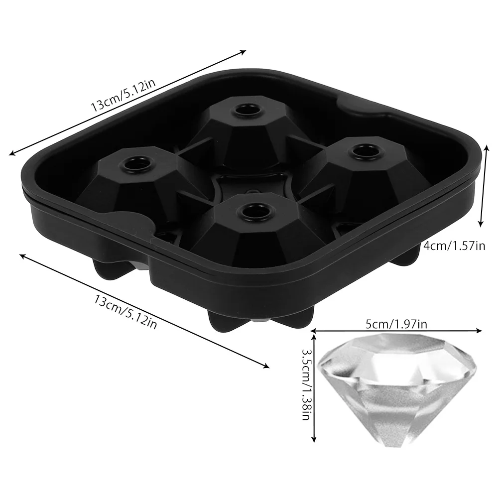 Ice Ball Mold Maker Cube Silicone Cocktails Trays Whiskey with Lid 3D Diamond Shape Chocolate Mould DIY Bar Party Accessories
Ice Ball Mold Maker Cube Silicone Cocktails Trays Whiskey with Lid 3D Diamond Shape Chocolate Mould DIY Bar Party Accessories