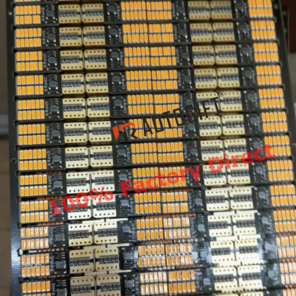 50X светодиодный ные лампы canbus без Ошибок t10 24SMD 4014 3014 Светодиодные янтарные 12В-24В
