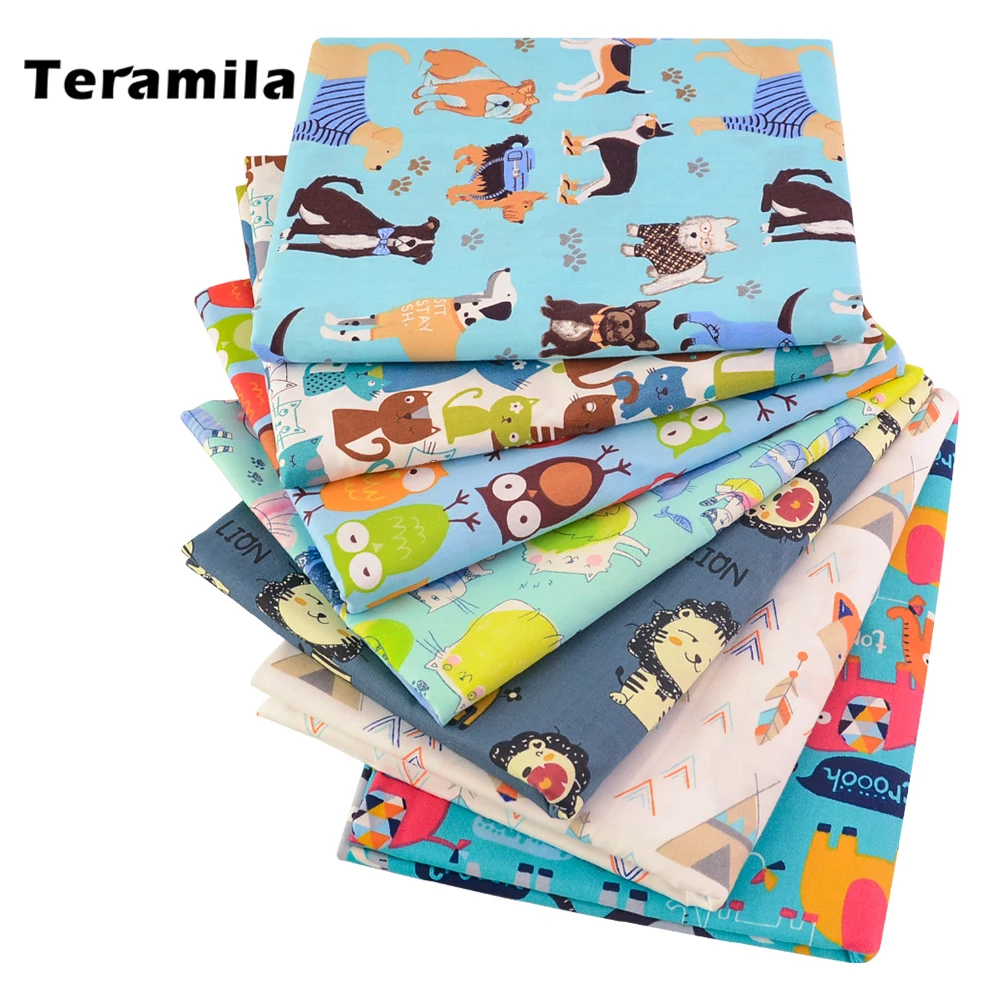 Teramila 100%Cotton Twill Fabric Home Textile DIY Patchwork for Sewing Cloth Cartoon Dog Pet Style Quilt Needlework By the Meter
Teramila 100%Cotton Twill Fabric Home Textile DIY Patchwork for Sewing Cloth Cartoon Dog Pet Style Quilt Needlework By the Meter