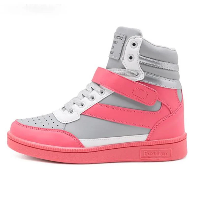 2021 Women Fashion Sneakers High Top Hook Loop Lace Up Platform Casual Shoes Hidden Wedge Heel Shoes Woman
2021 Women Fashion Sneakers High Top Hook Loop Lace Up Platform Casual Shoes Hidden Wedge Heel Shoes Woman