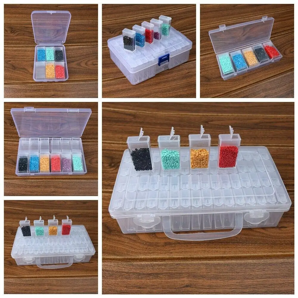 6/10/12/24/48/64 Grid Diamond Painting Jewelry Storage Box Nail Bead Transparent plastic Box Organize And Save Artifacts Supply
6/10/12/24/48/64 Grid Diamond Painting Jewelry Storage Box Nail Bead Transparent plastic Box Organize And Save Artifacts Supply