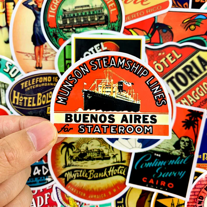 10/30/55pcs/pack Cartoon Retro Hotel Travel Personality Stickers For DIY Refrigerator Scrapbook Computer Skateboard Luggage Car
10/30/55pcs/pack Cartoon Retro Hotel Travel Personality Stickers For DIY Refrigerator Scrapbook Computer Skateboard Luggage Car
